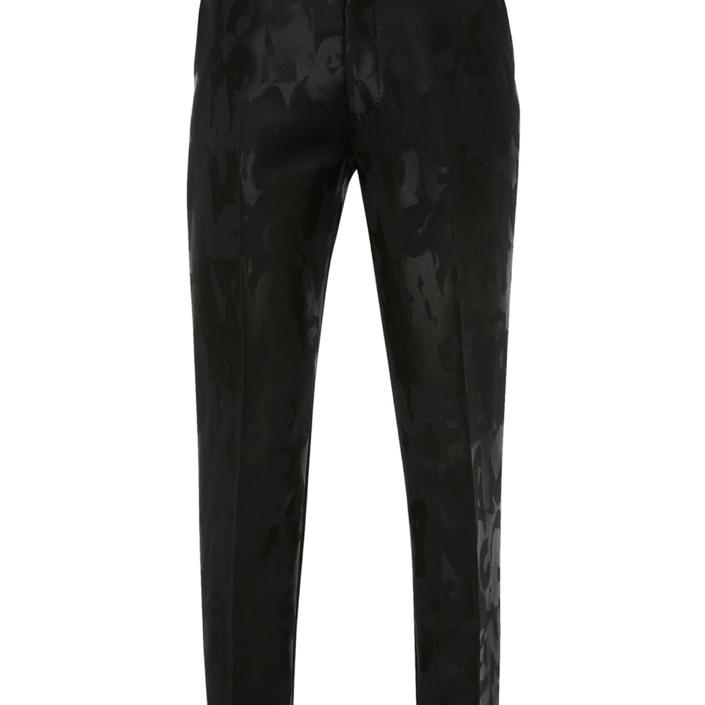 Alexander McQueen Graffiti Jacquard Slim Trousers - Picture 3 of 3